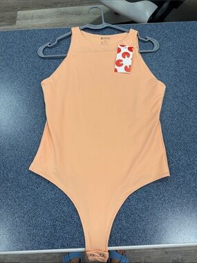 Gymboree Peach High-Neck Sleeveless Bodysuit